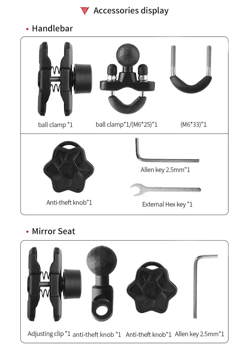 Motorcycle Wireless Charging Phone Holder