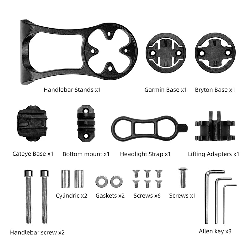 Bike Stem Extension: Aluminum Alloy Computer Mount, GPS