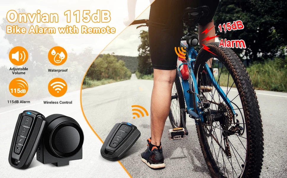 wsdcam bicycle alarm vibration alarm waterproof