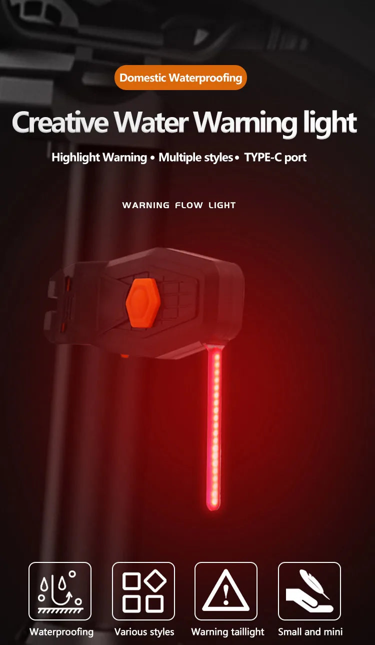 usb rechargeable led bike taillight