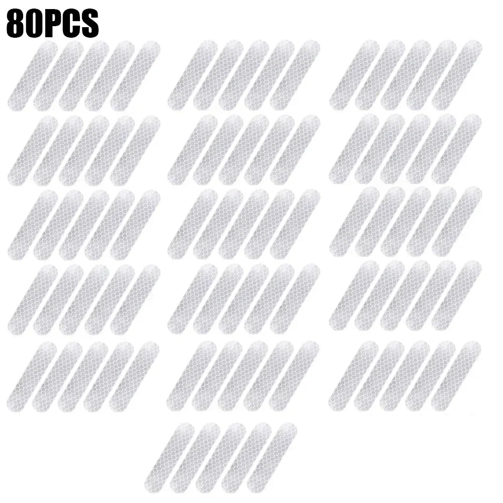 80-10PCS Waterproof Reflective Safety Stickers