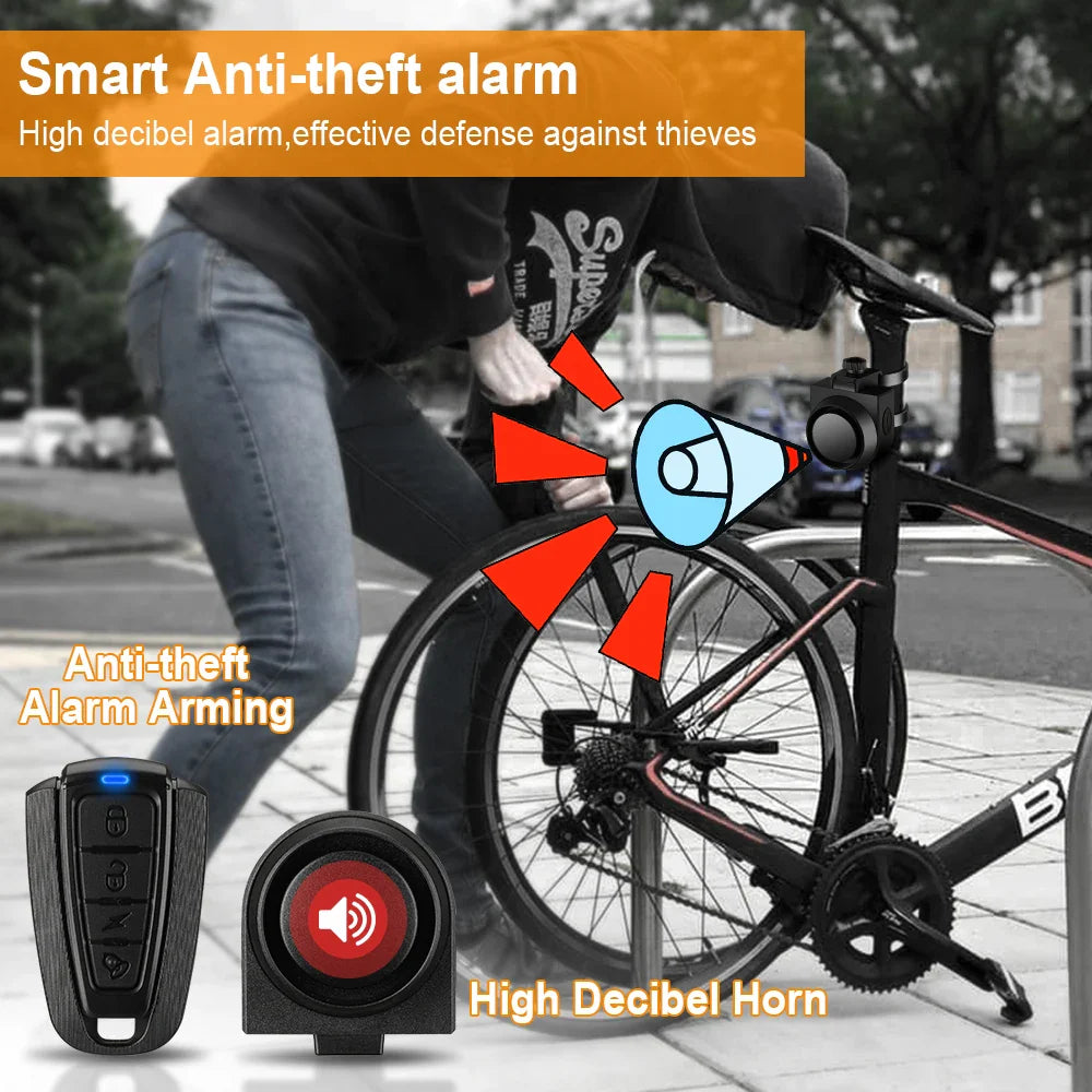 wsdcam bicycle alarm vibration alarm waterproof