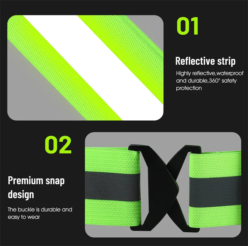 USB Rechargeable LED Reflective Safety Vest