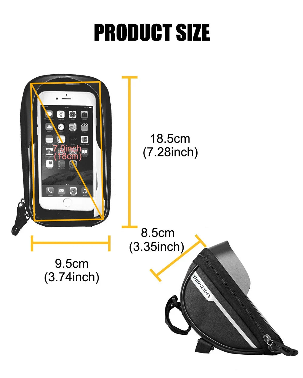 ThinkRider 2L Waterproof Bike Frame Bag