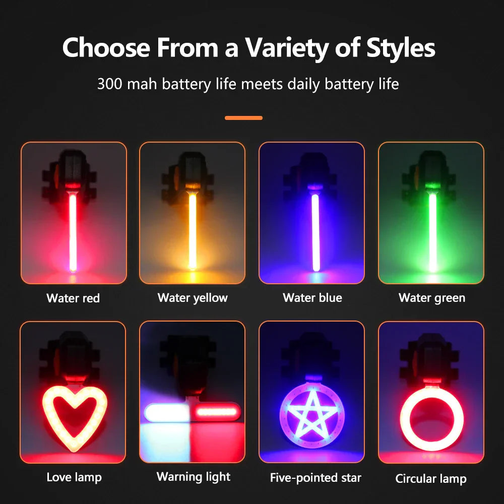 usb rechargeable led bike taillight