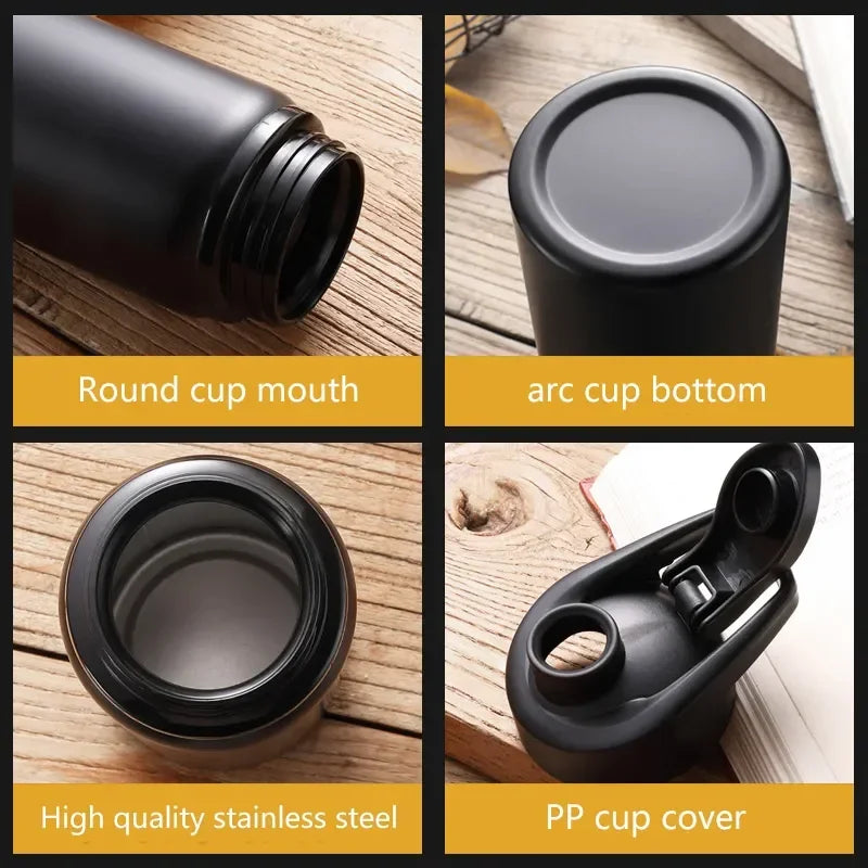 Portable Stainless Steel Water Bottle: Bicycle Riding, Outdoor Sports