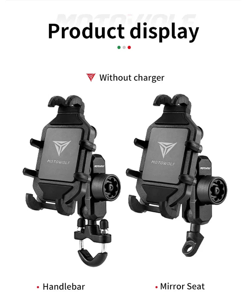Motorcycle Wireless Charging Phone Holder