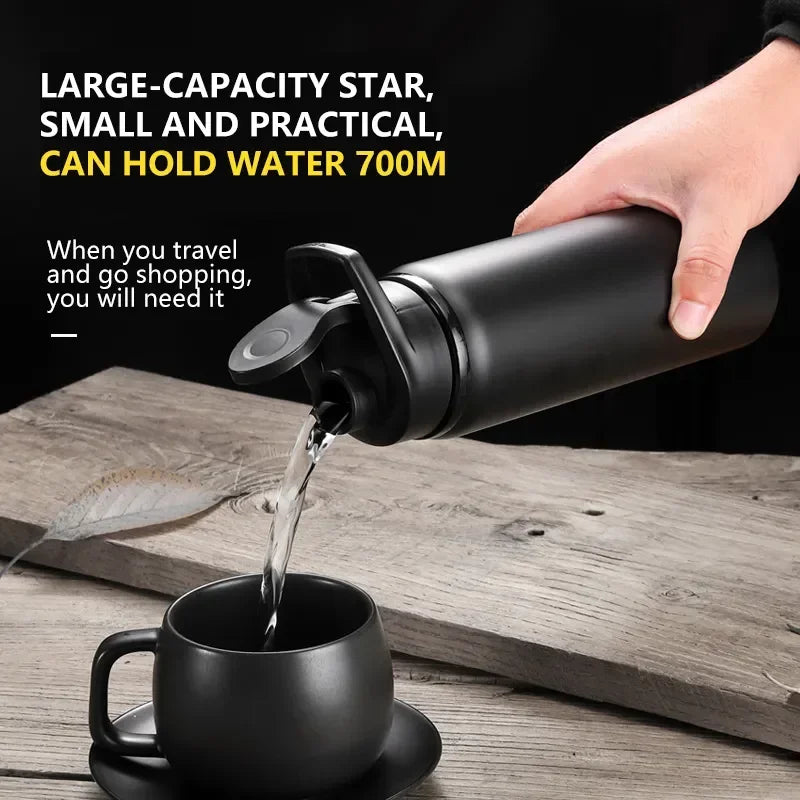 Portable Stainless Steel Water Bottle: Bicycle Riding, Outdoor Sports