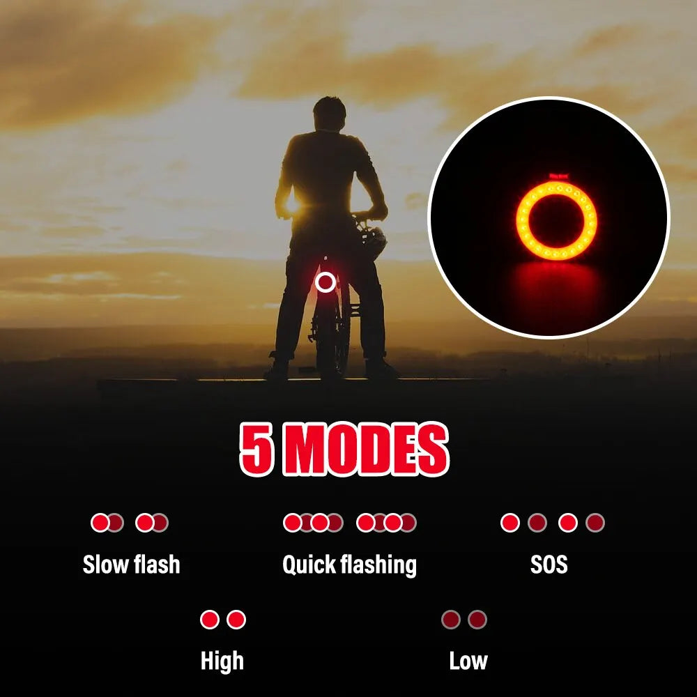 usb rechargeable led bike taillight