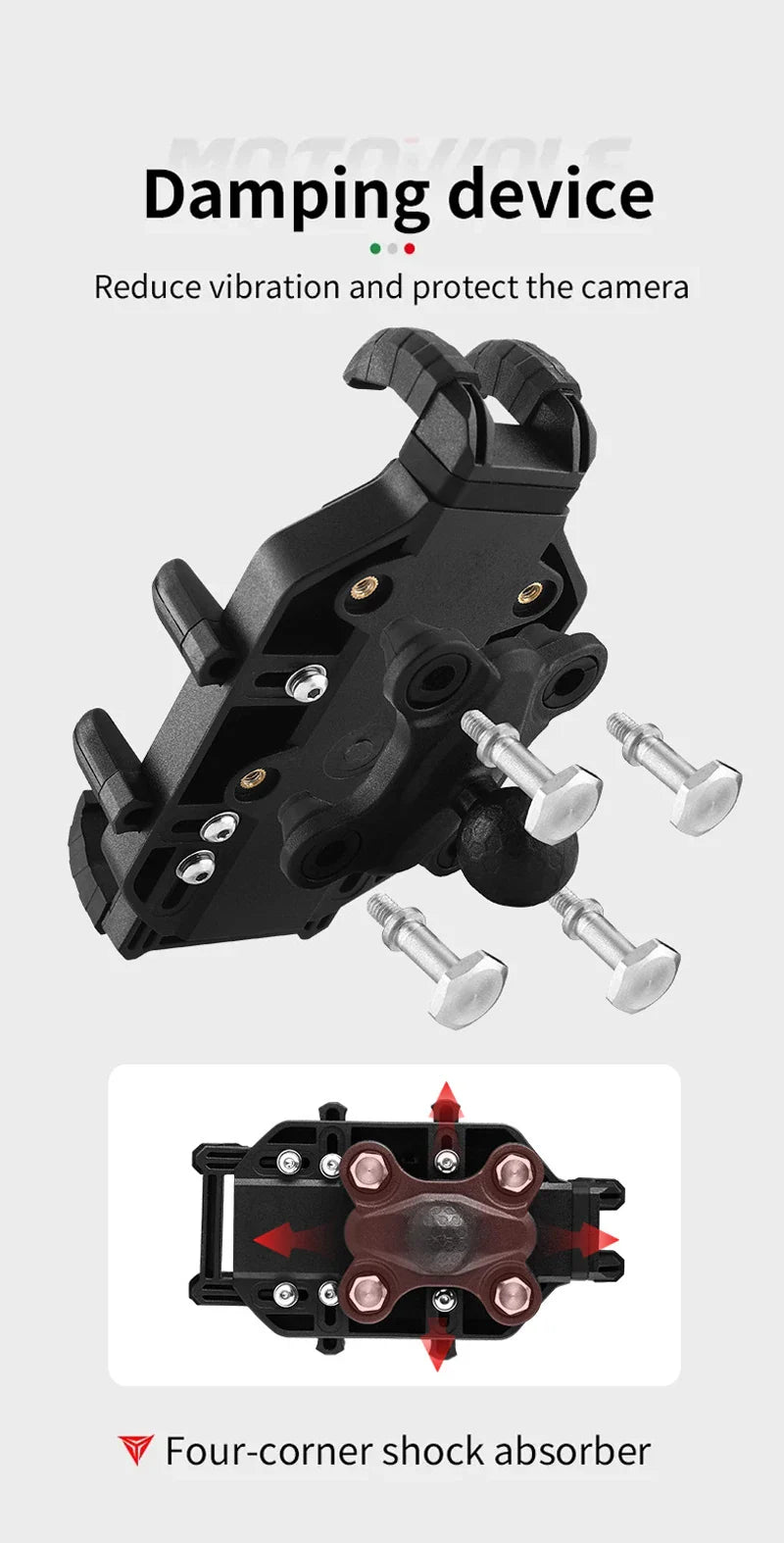 Motorcycle Wireless Charging Phone Holder