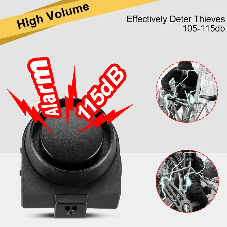 wsdcam bicycle alarm vibration alarm waterproof