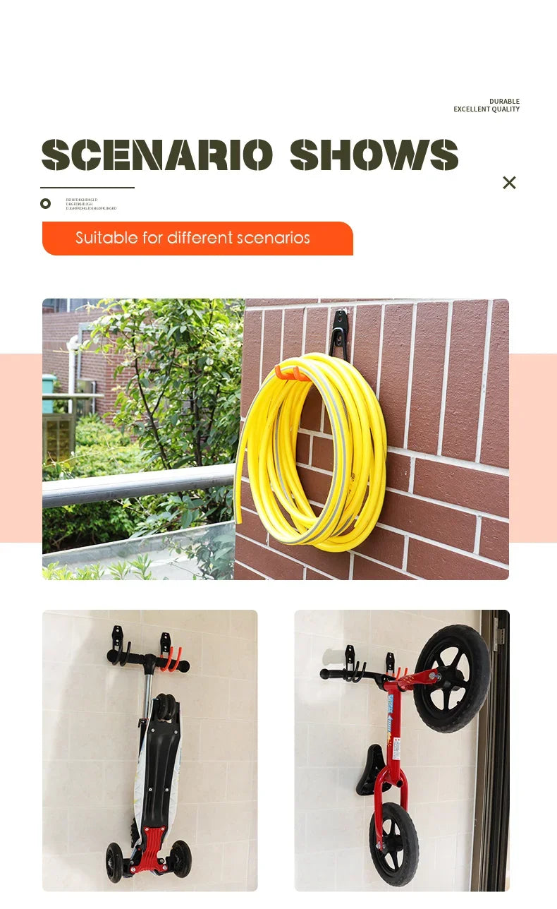 bicycle wall mount hook stand