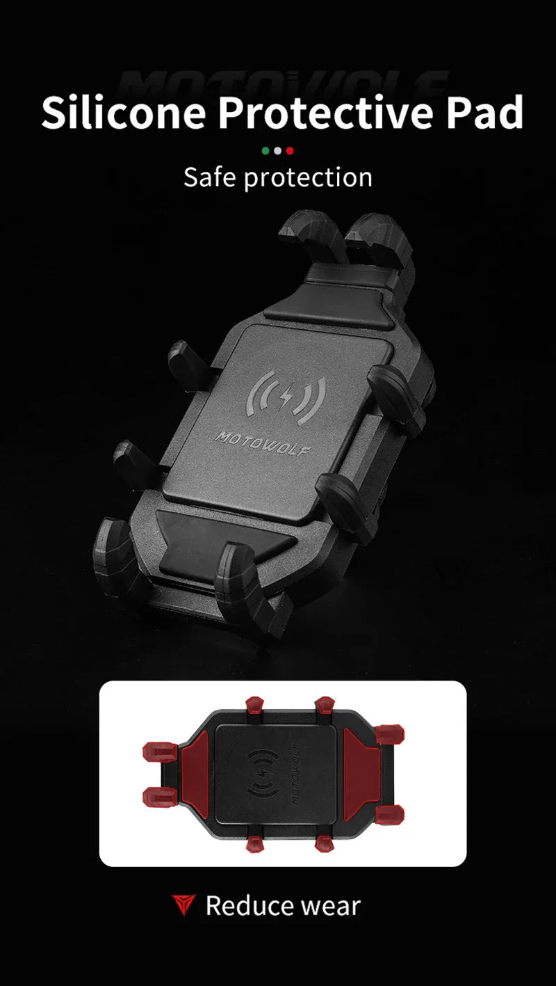Motorcycle Wireless Charging Phone Holder