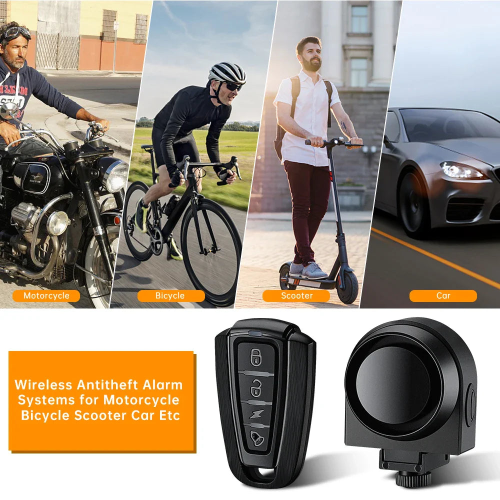 wsdcam bicycle alarm vibration alarm waterproof