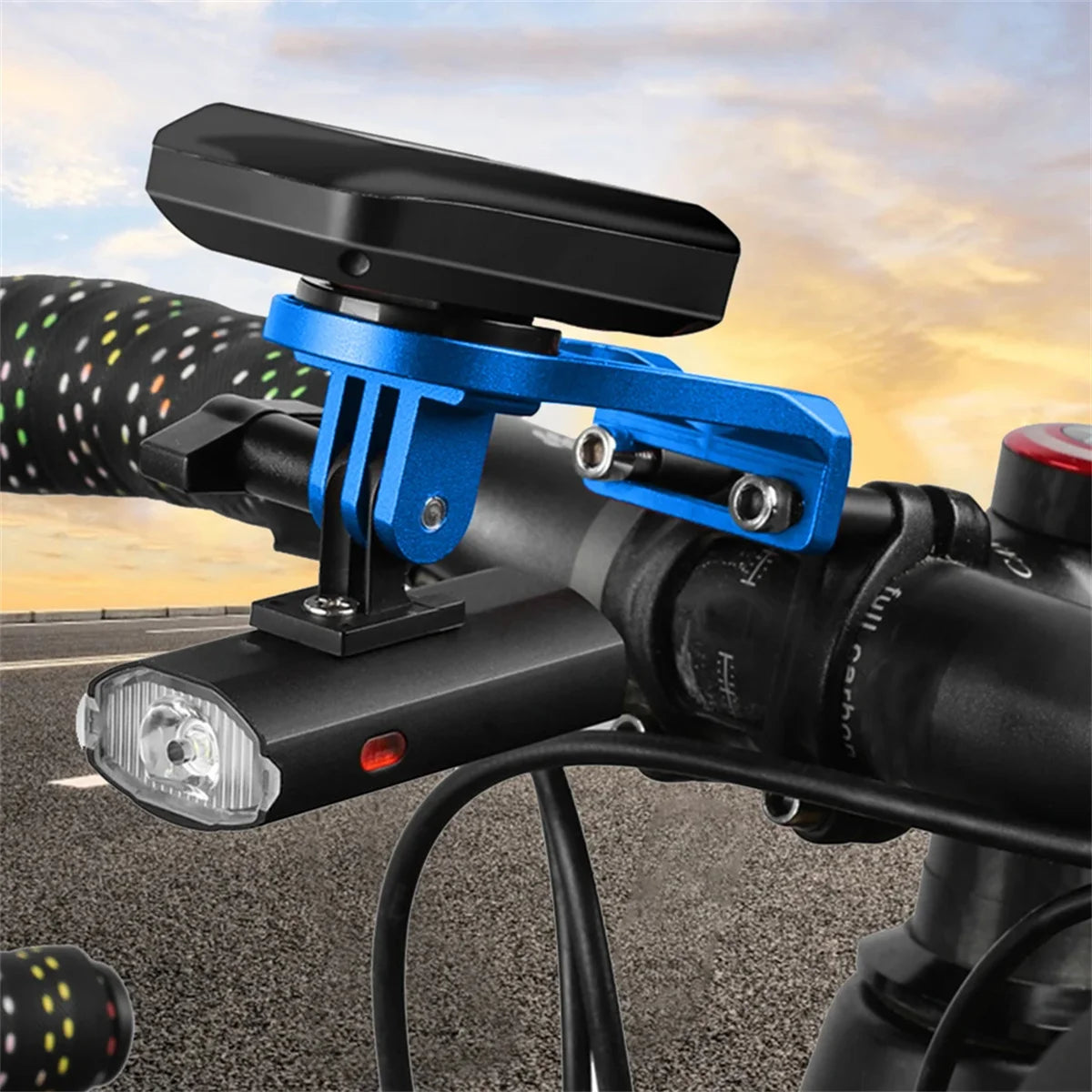 Bike Out Front Mount Holder Set: Bicycle Computer