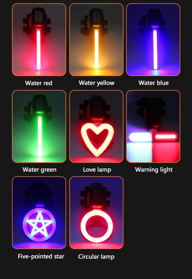 usb rechargeable led bike taillight
