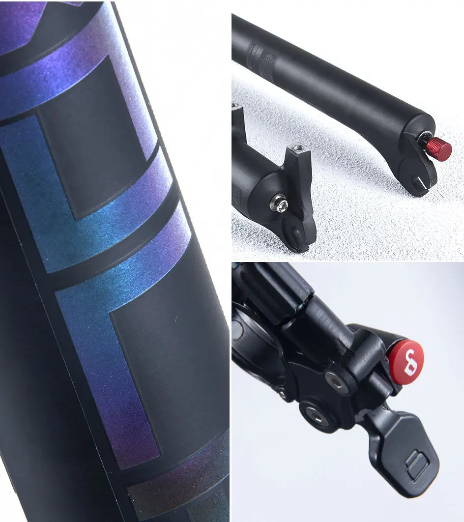 rebound adjustable mtb air front suspension