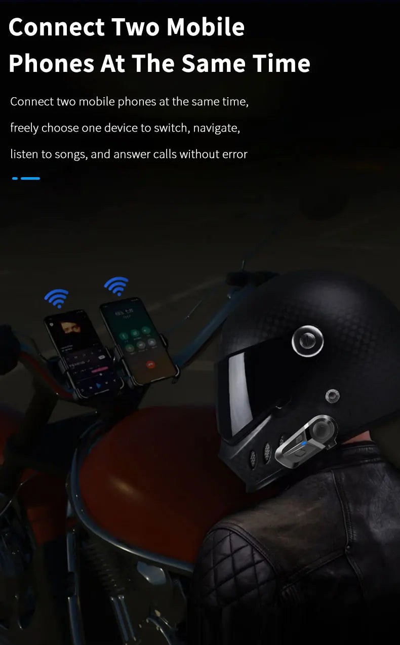 3 Waterproof Helmet Headset