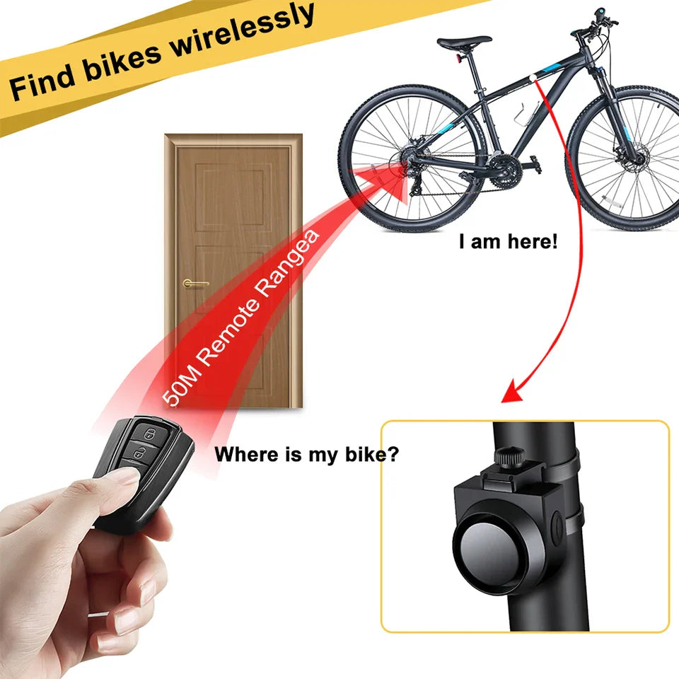 wsdcam bicycle alarm vibration alarm waterproof