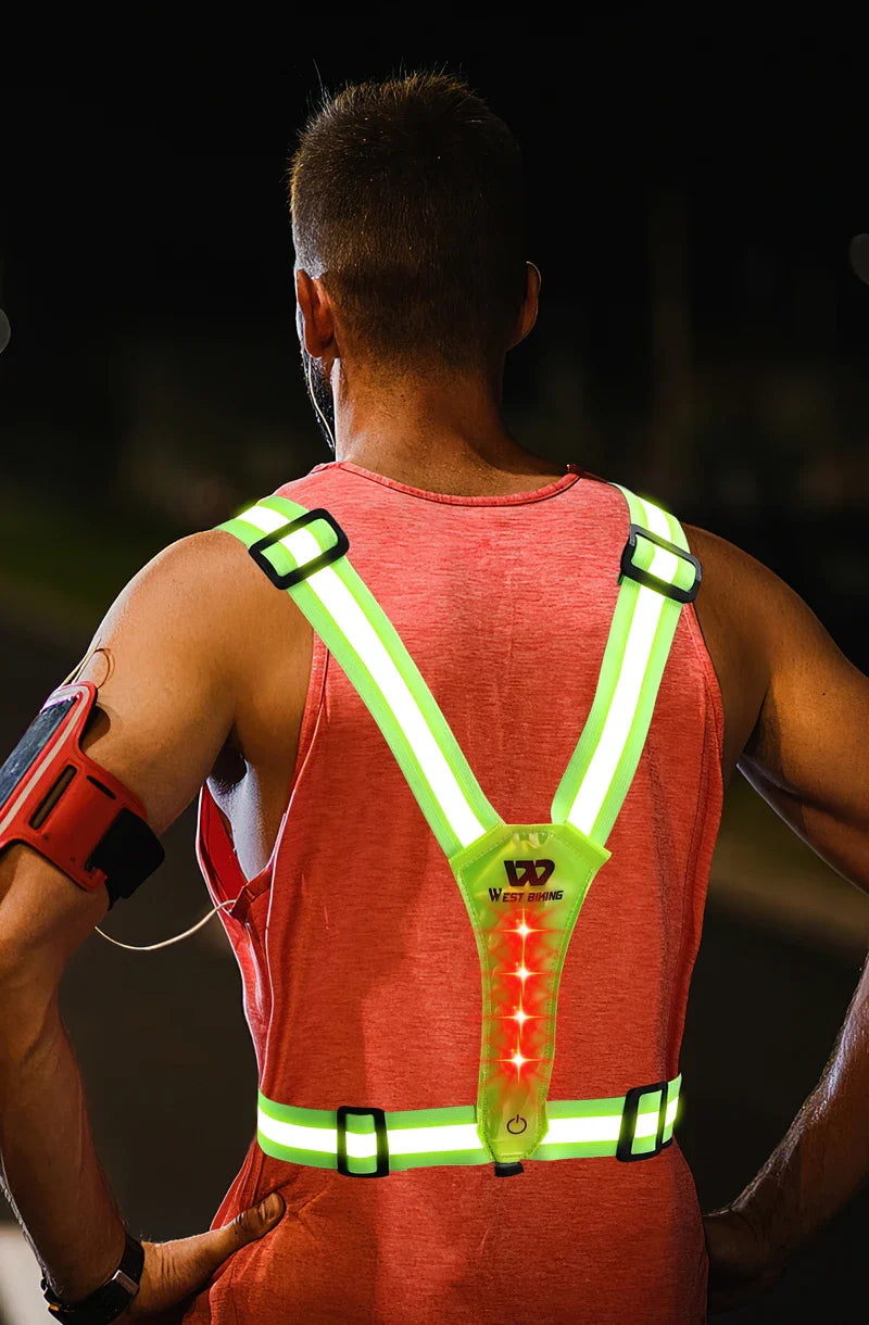 USB Rechargeable LED Reflective Safety Vest