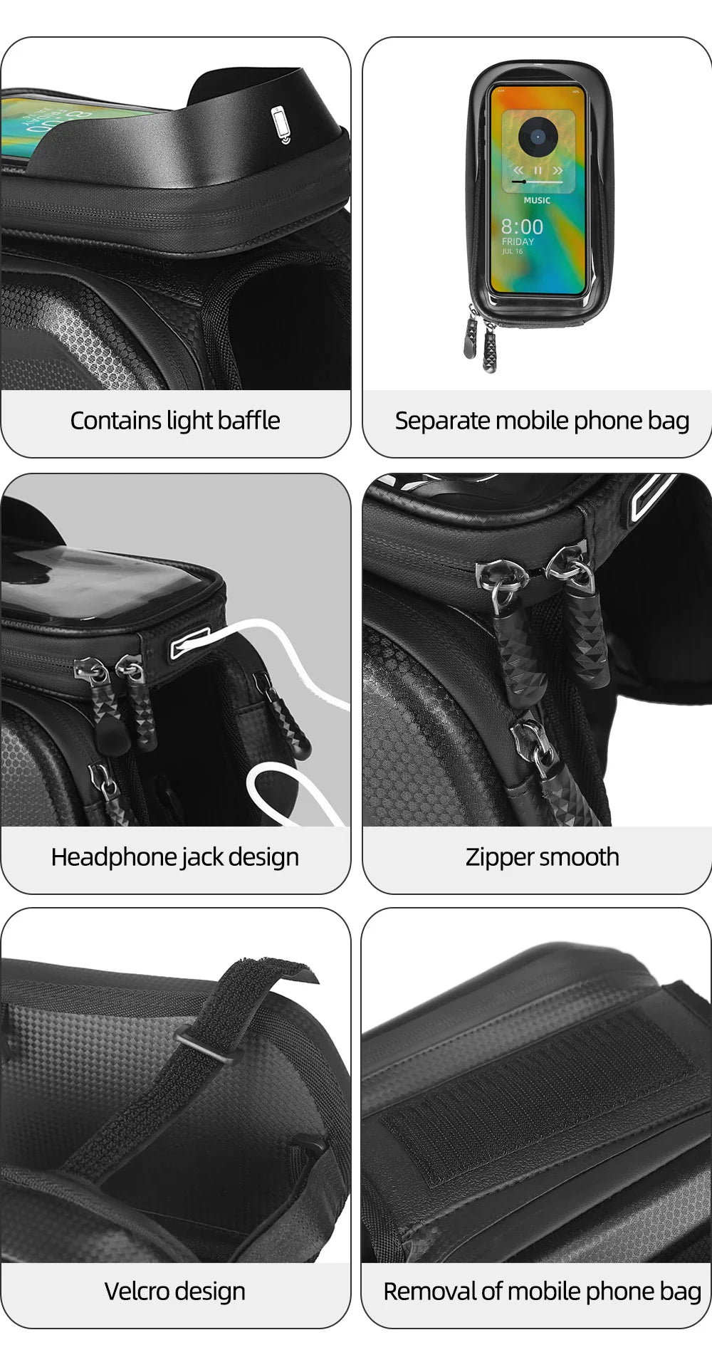 ThinkRider 2L Waterproof Bike Frame Bag