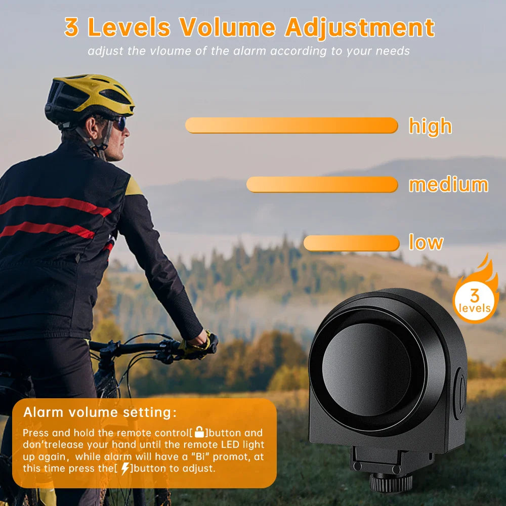 wsdcam bicycle alarm vibration alarm waterproof