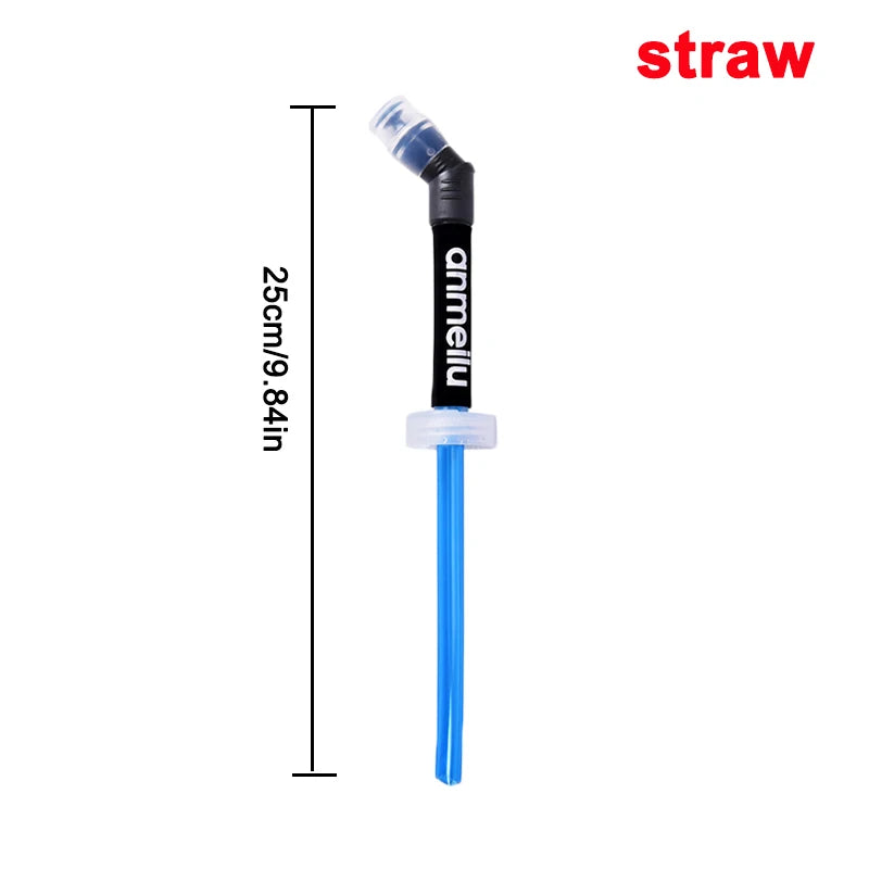 250/500ml Ultralight Foldable Water Bottle: BPA-Free, Straw