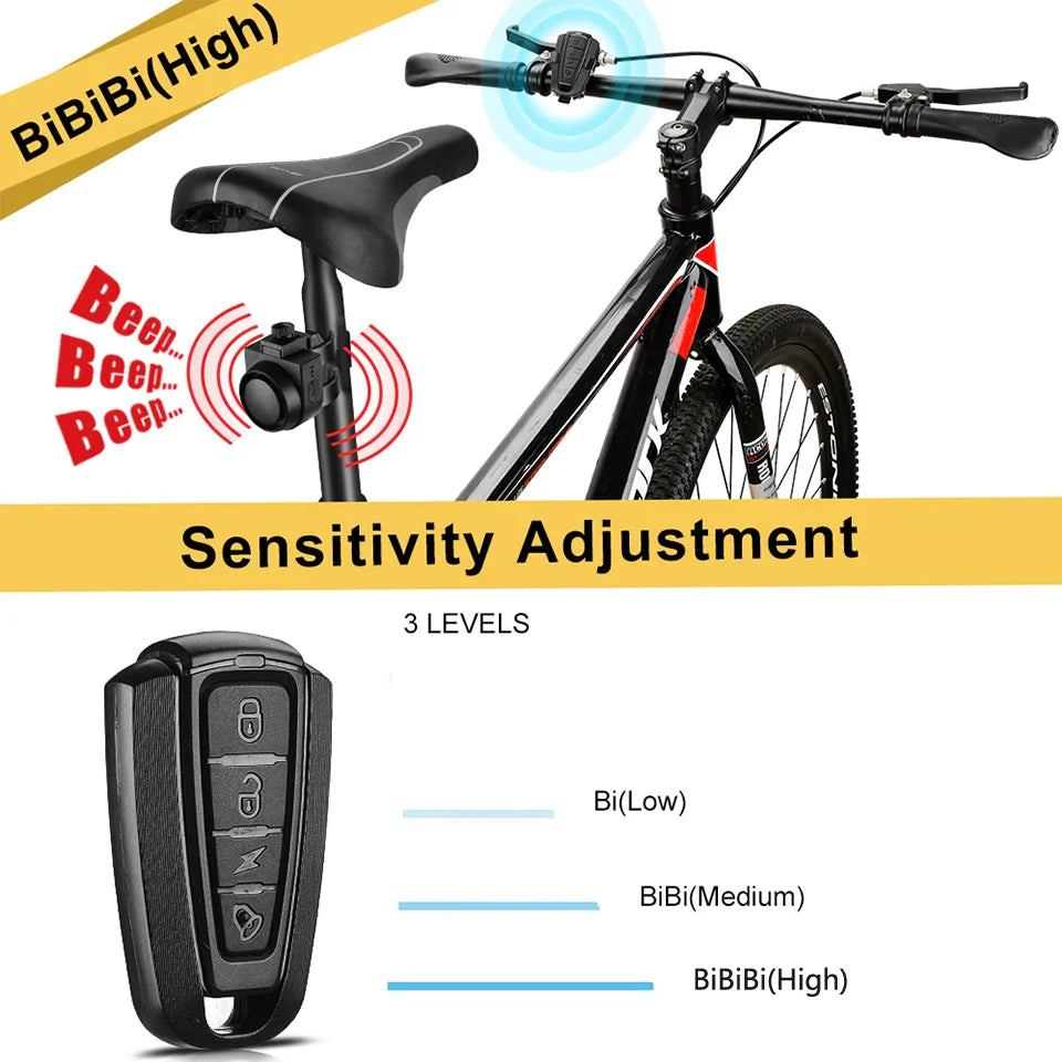 wsdcam bicycle alarm vibration alarm waterproof