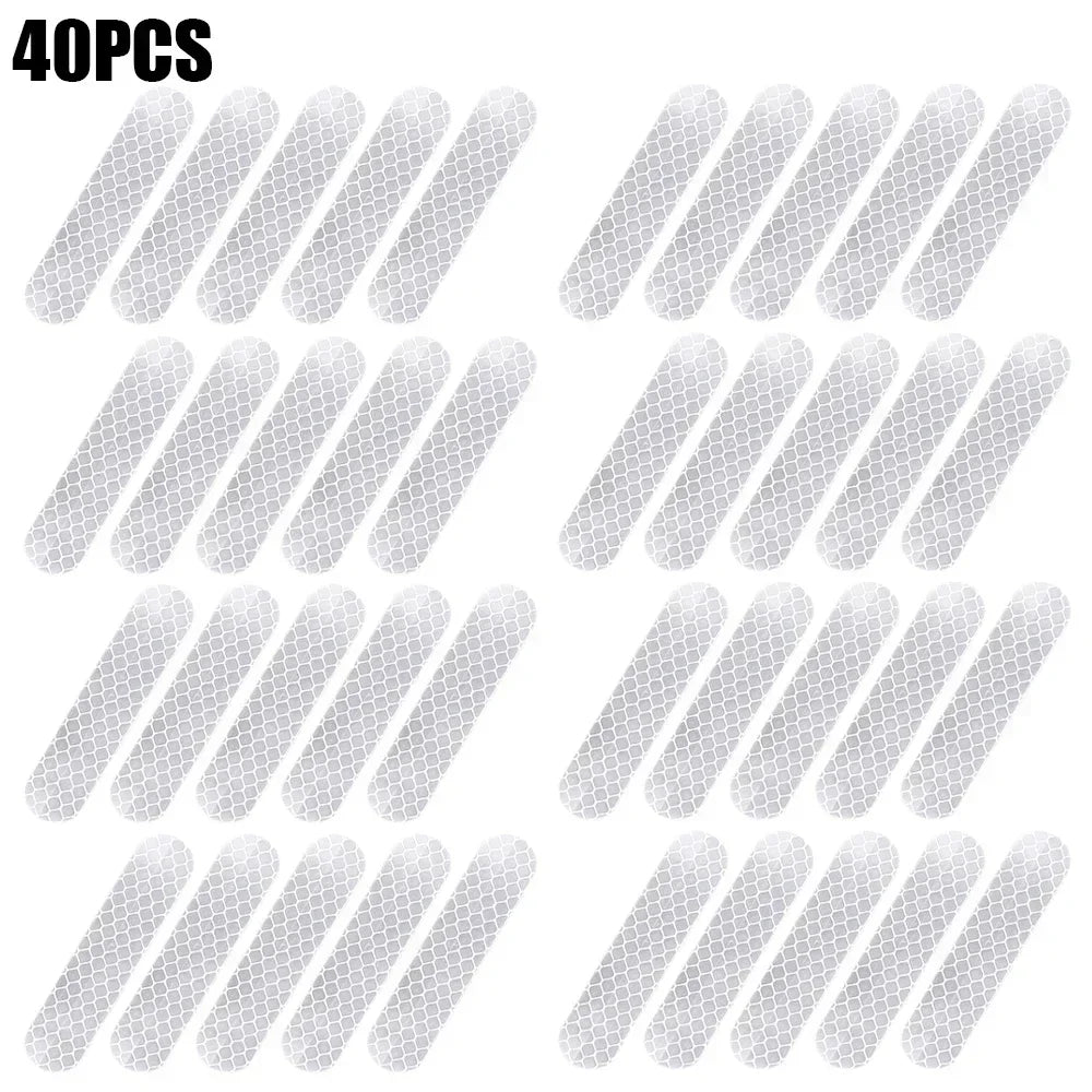 80-10PCS Waterproof Reflective Safety Stickers