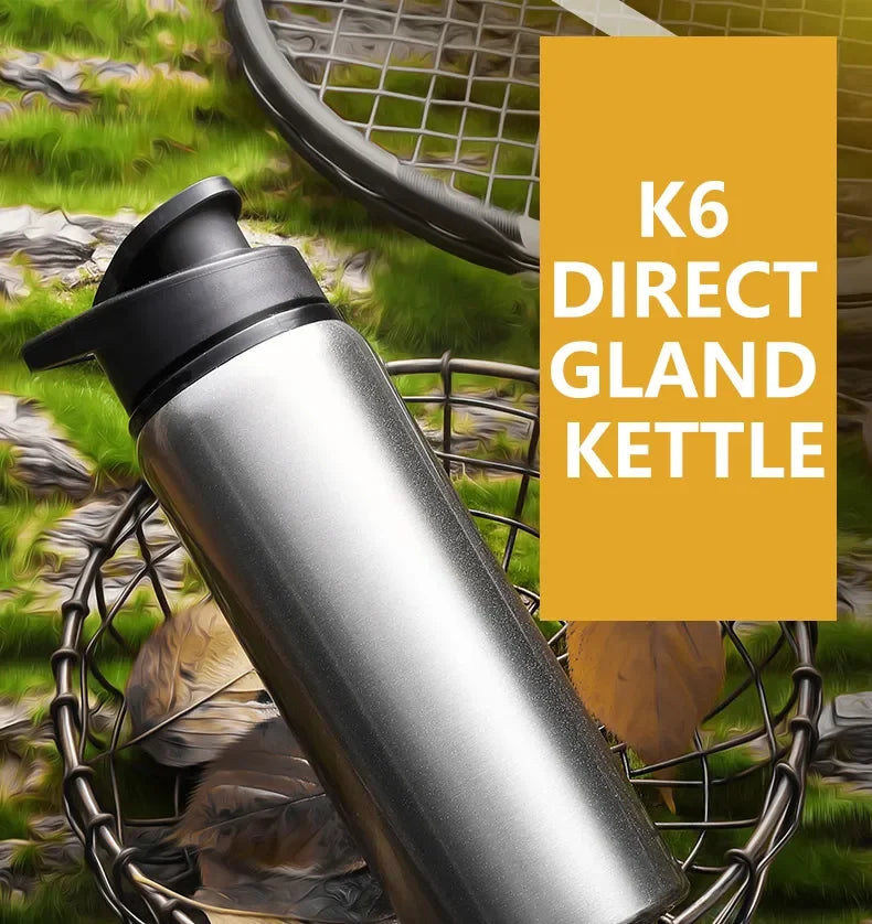 Portable Stainless Steel Water Bottle: Bicycle Riding, Outdoor Sports