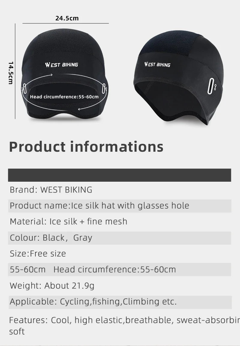west biking summer cycling cap