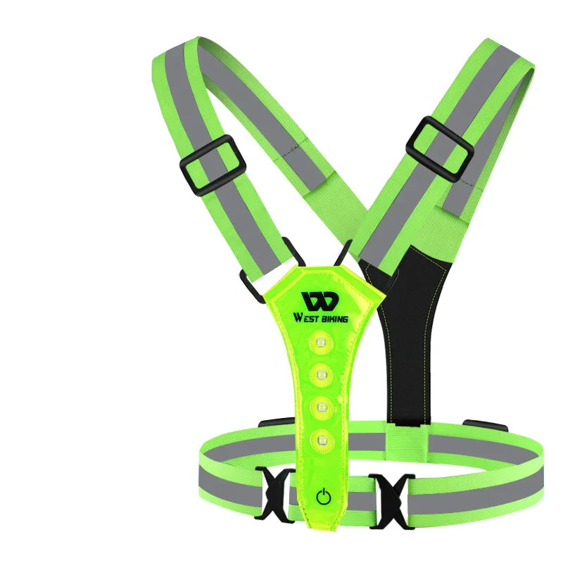 USB Rechargeable LED Reflective Safety Vest