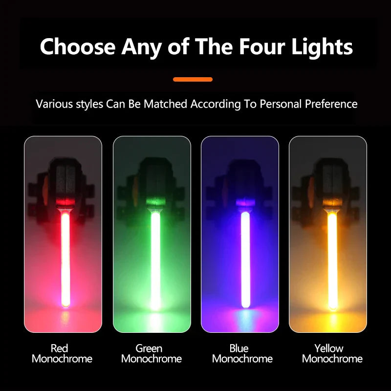 usb rechargeable led bike taillight