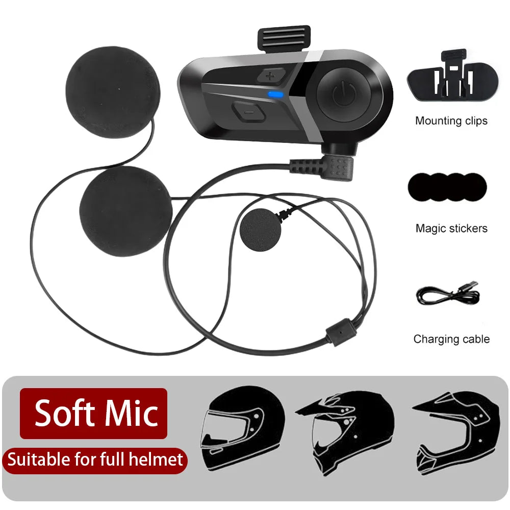 3 Waterproof Helmet Headset
