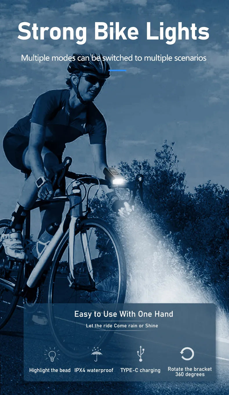 Rechargeable T6 LED Bike Headlight