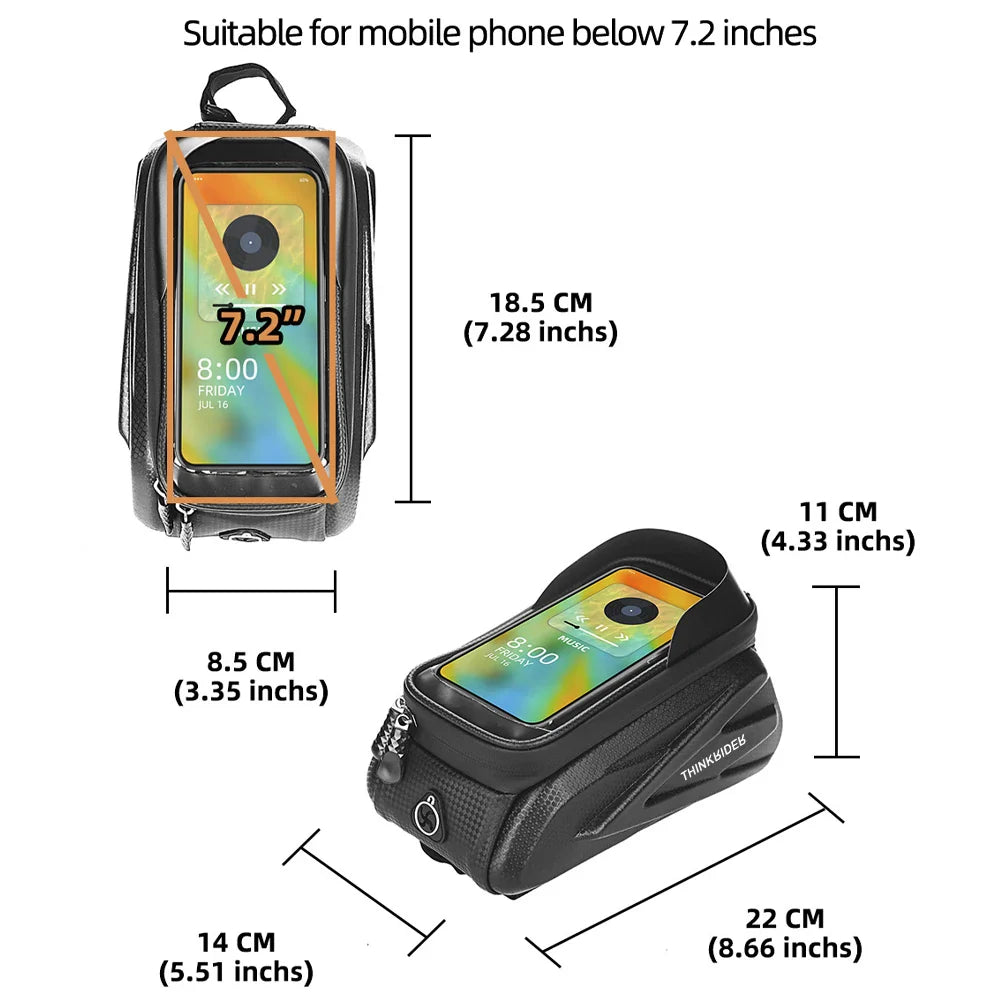 ThinkRider 2L Waterproof Bike Frame Bag