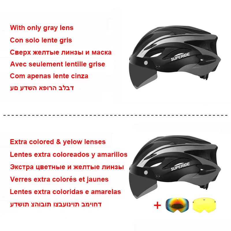 superide rechargeable road bike helmet