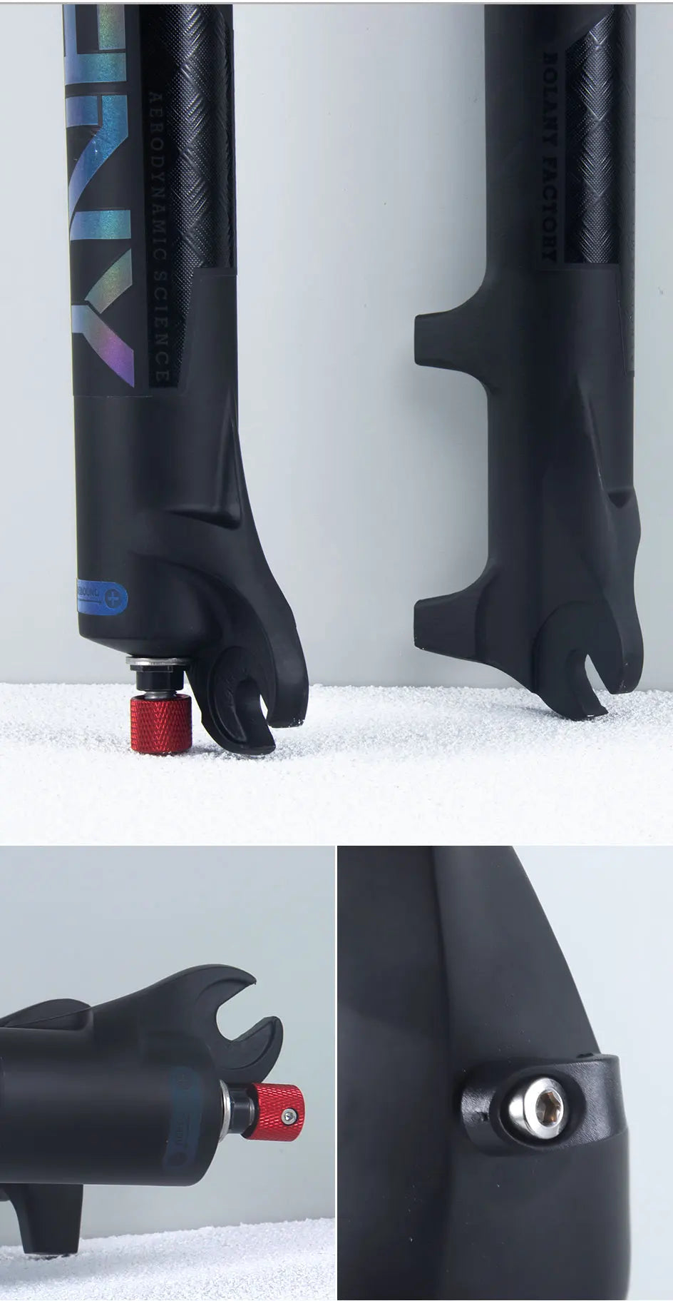rebound adjustable mtb air front suspension