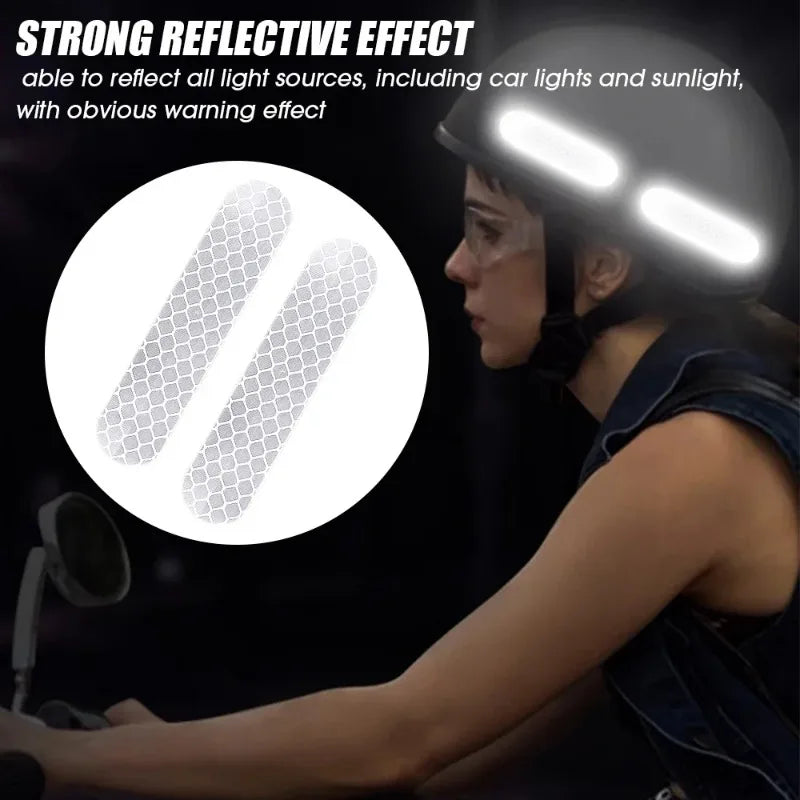 80-10PCS Waterproof Reflective Safety Stickers