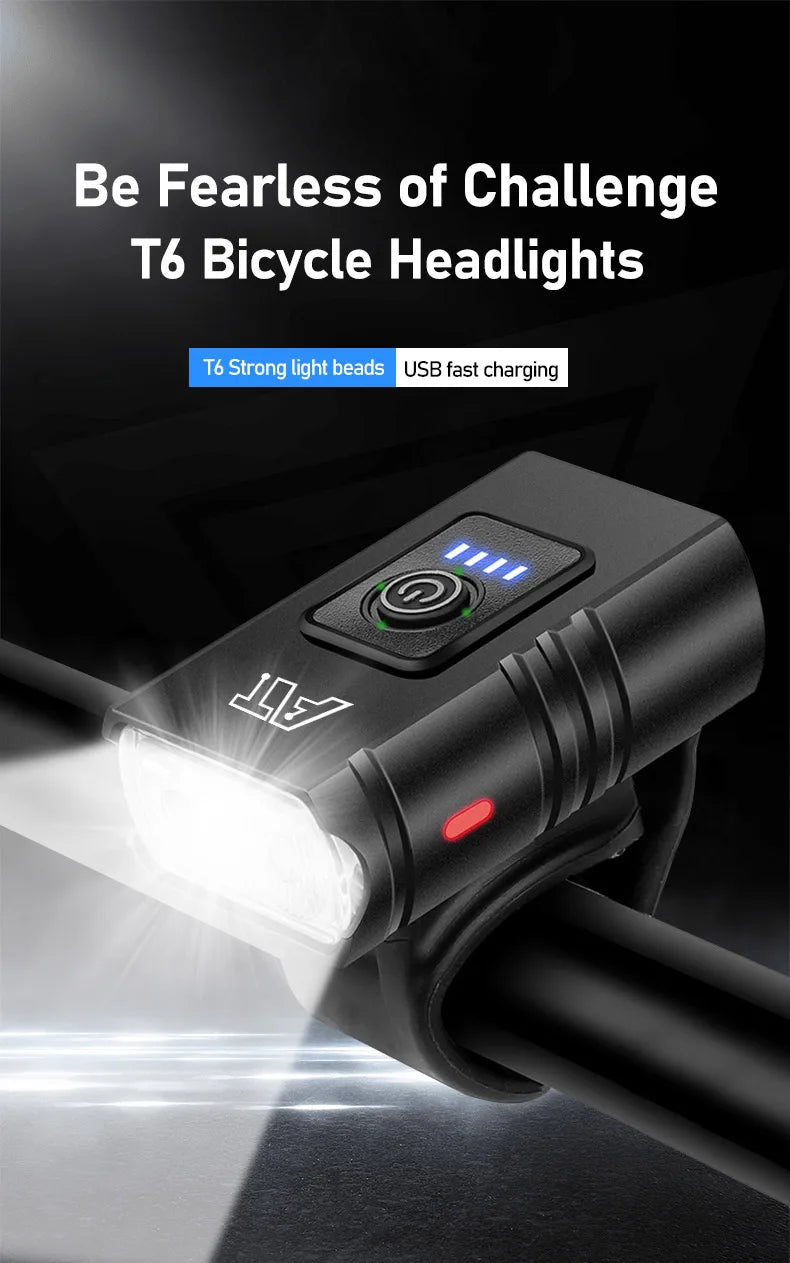 Rechargeable T6 LED Bike Headlight