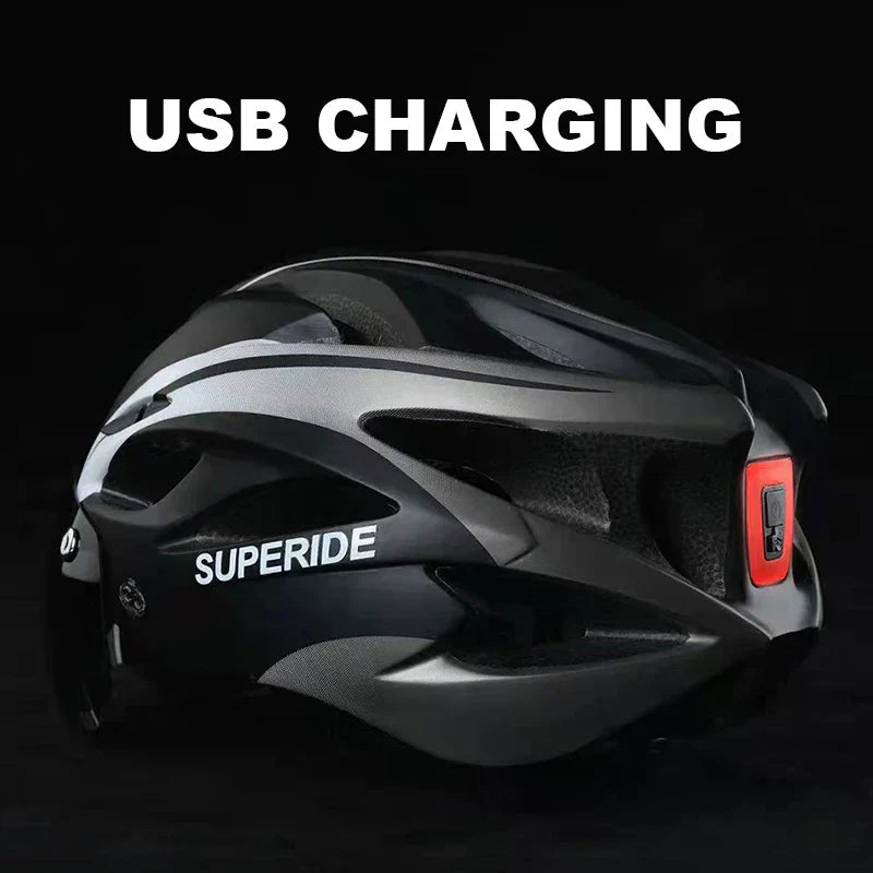 superide rechargeable road bike helmet