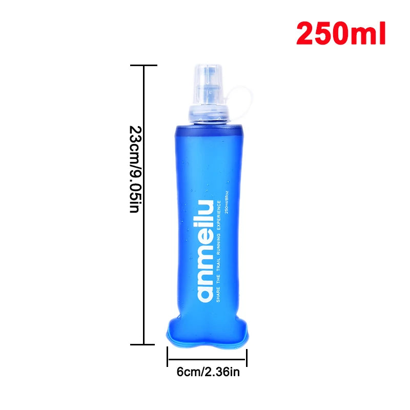 250/500ml Ultralight Foldable Water Bottle: BPA-Free, Straw