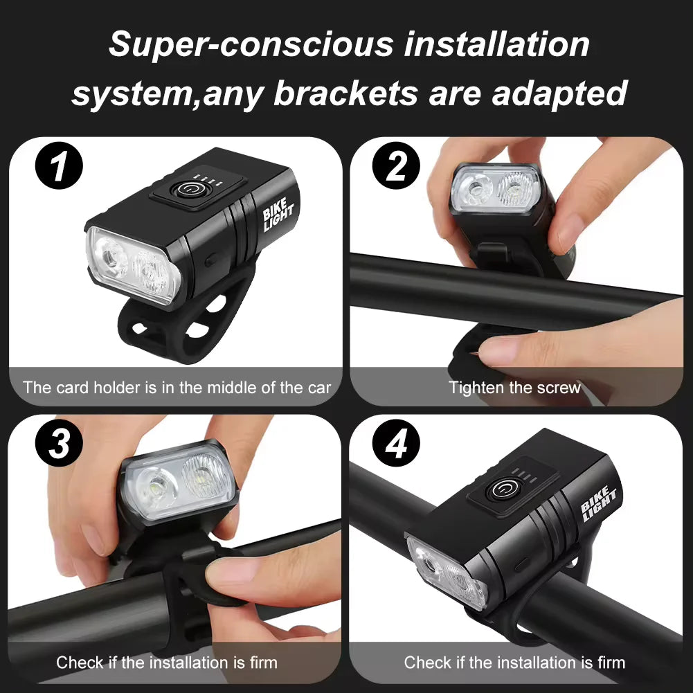 Rechargeable T6 LED Bike Headlight
