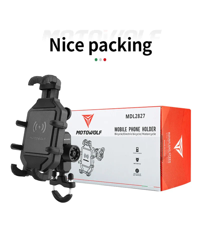 Motorcycle Wireless Charging Phone Holder