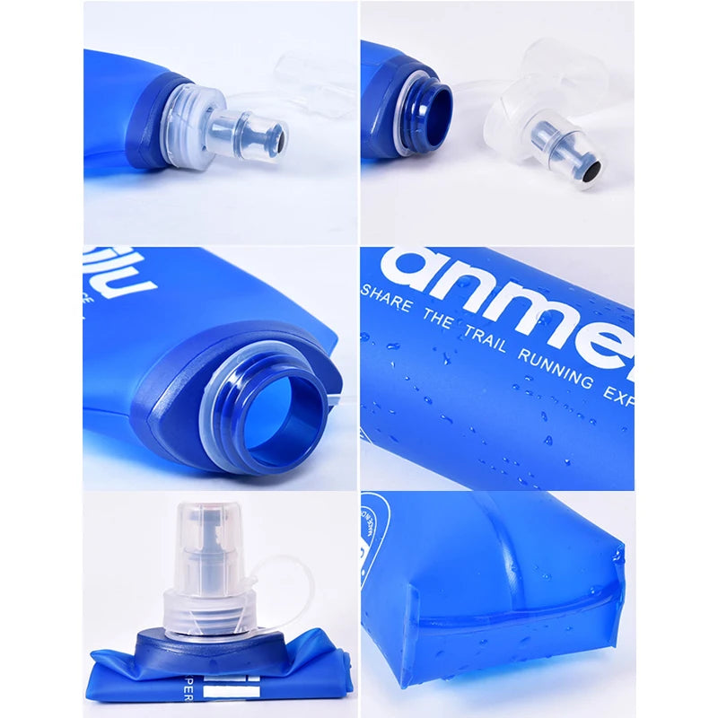 250/500ml Ultralight Foldable Water Bottle: BPA-Free, Straw