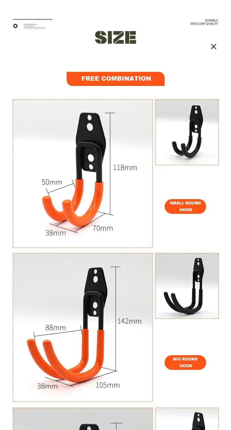 bicycle wall mount hook stand