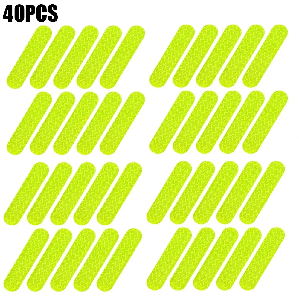 80-10PCS Waterproof Reflective Safety Stickers