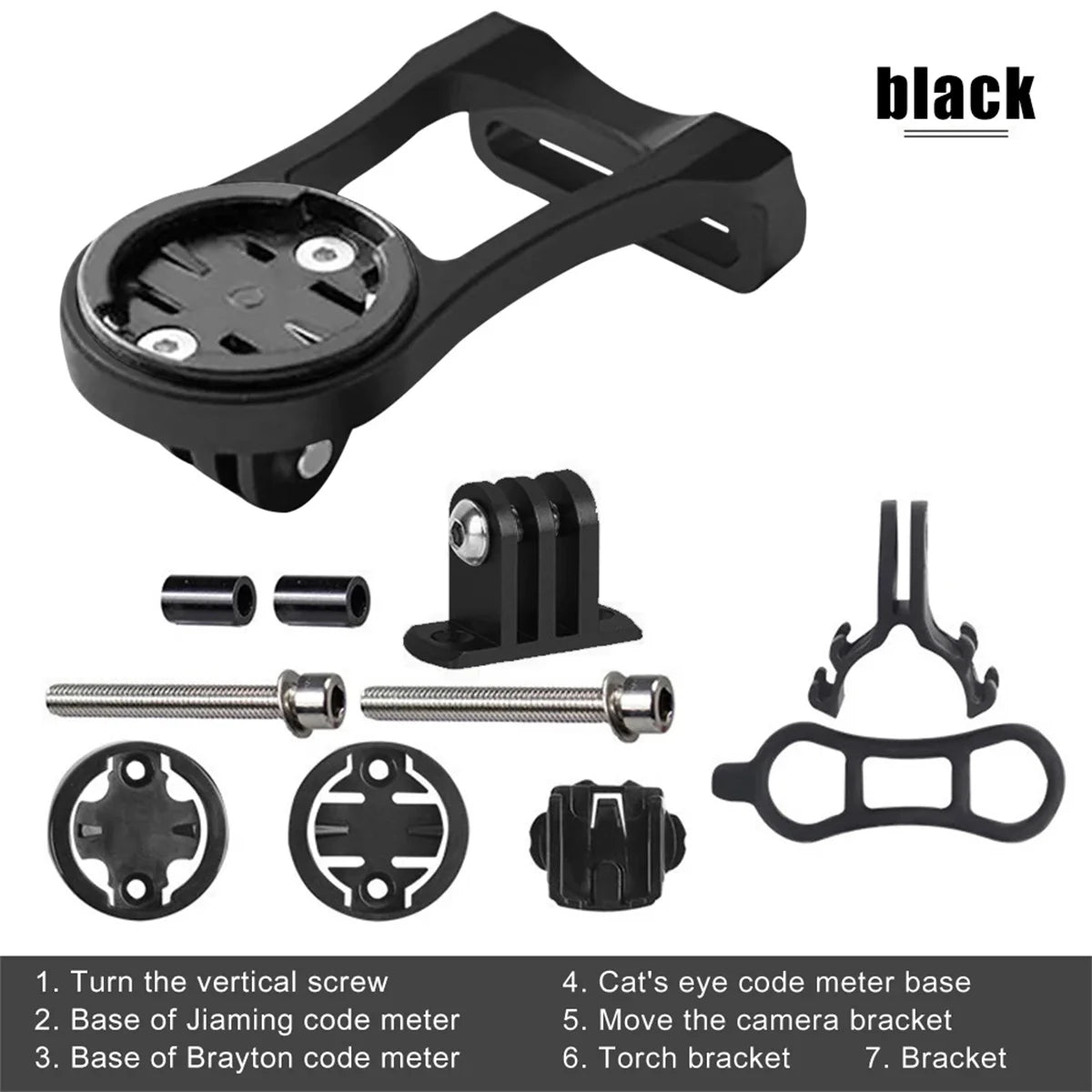 Bike Out Front Mount Holder Set: Bicycle Computer