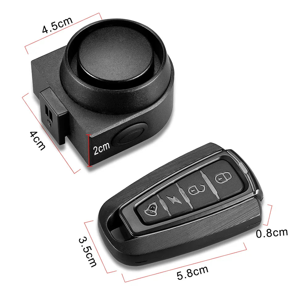 wsdcam bicycle alarm vibration alarm waterproof