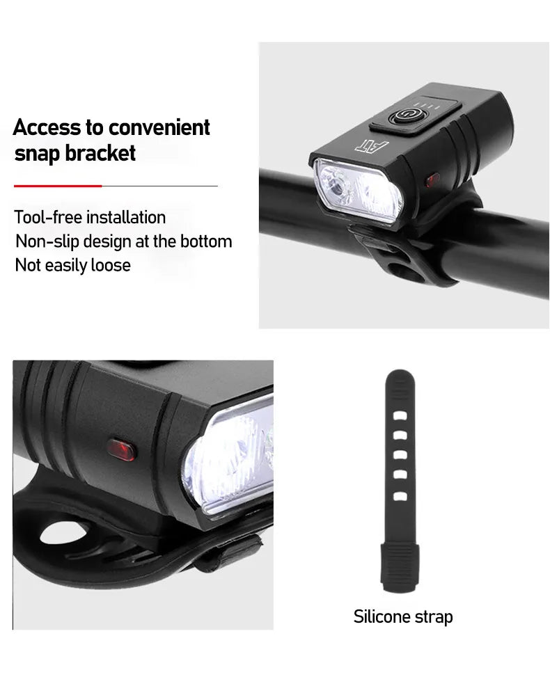 Rechargeable T6 LED Bike Headlight